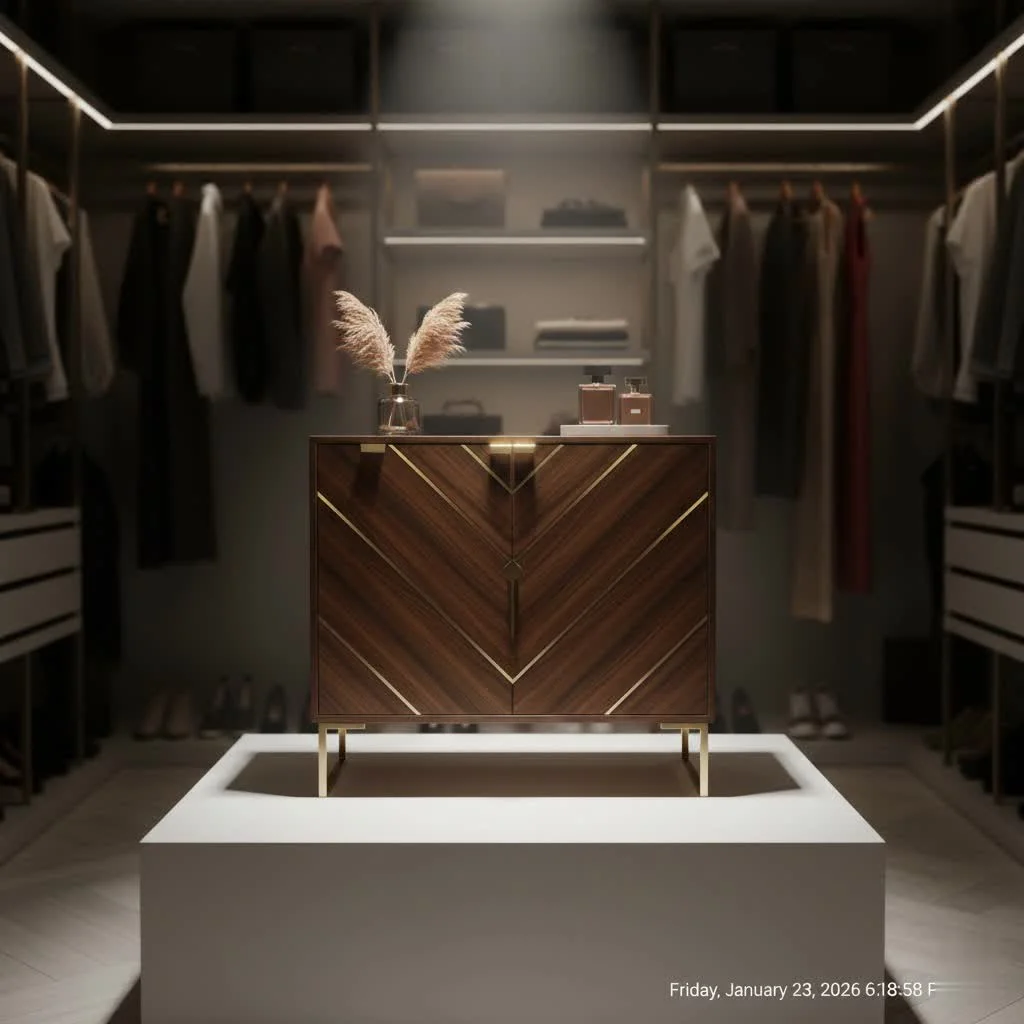 IKEA Brusali shoe cabinet in a modern entryway